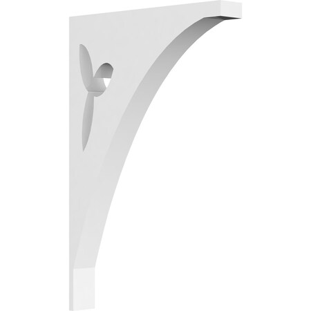Ekena Millwork Naple Architectural Grade PVC Bracket, 5/8"W X 4"D X 6"H BKTP01X04X06NA